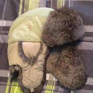 Dockers Genuine Fur Snow Hat